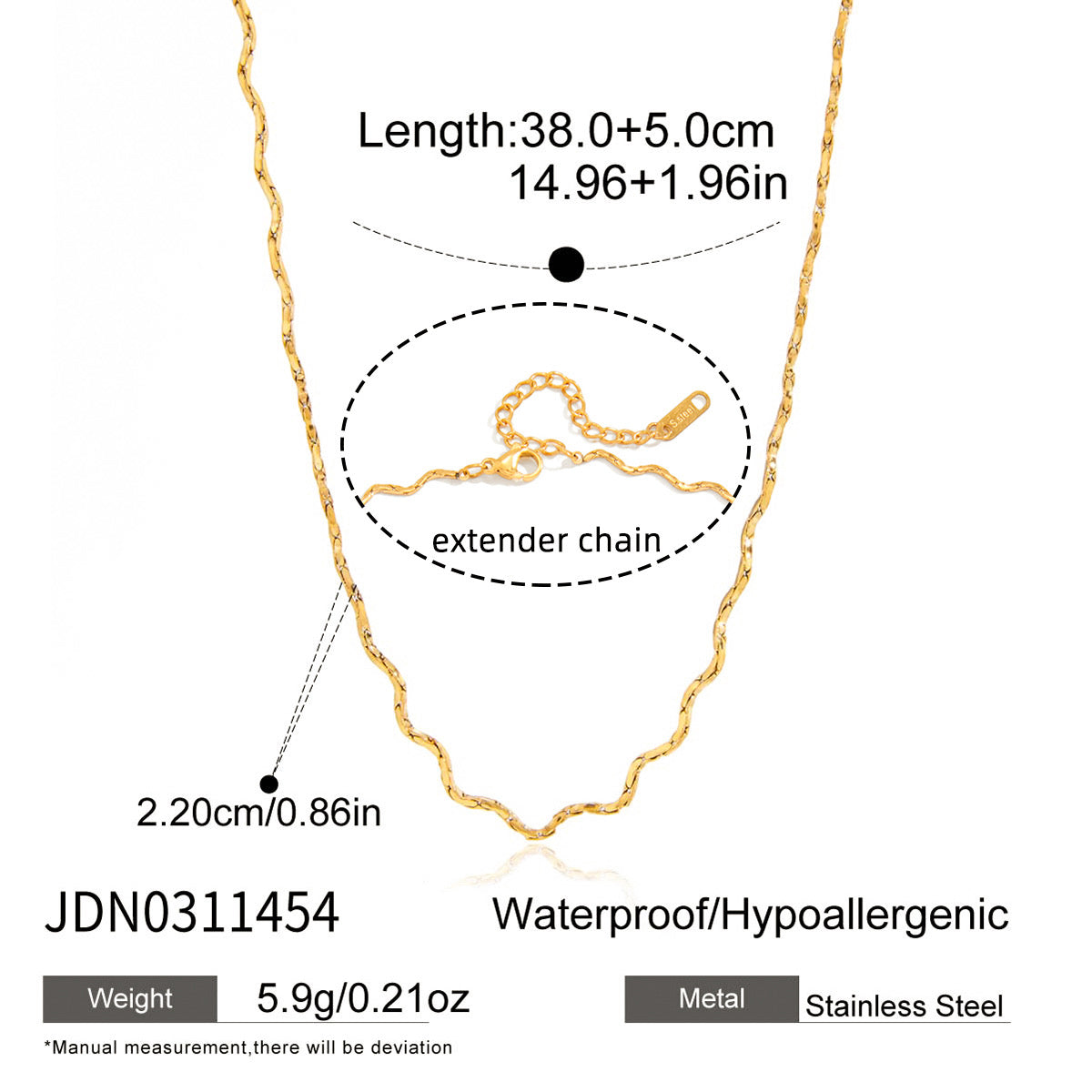 Wave Chain Necklace