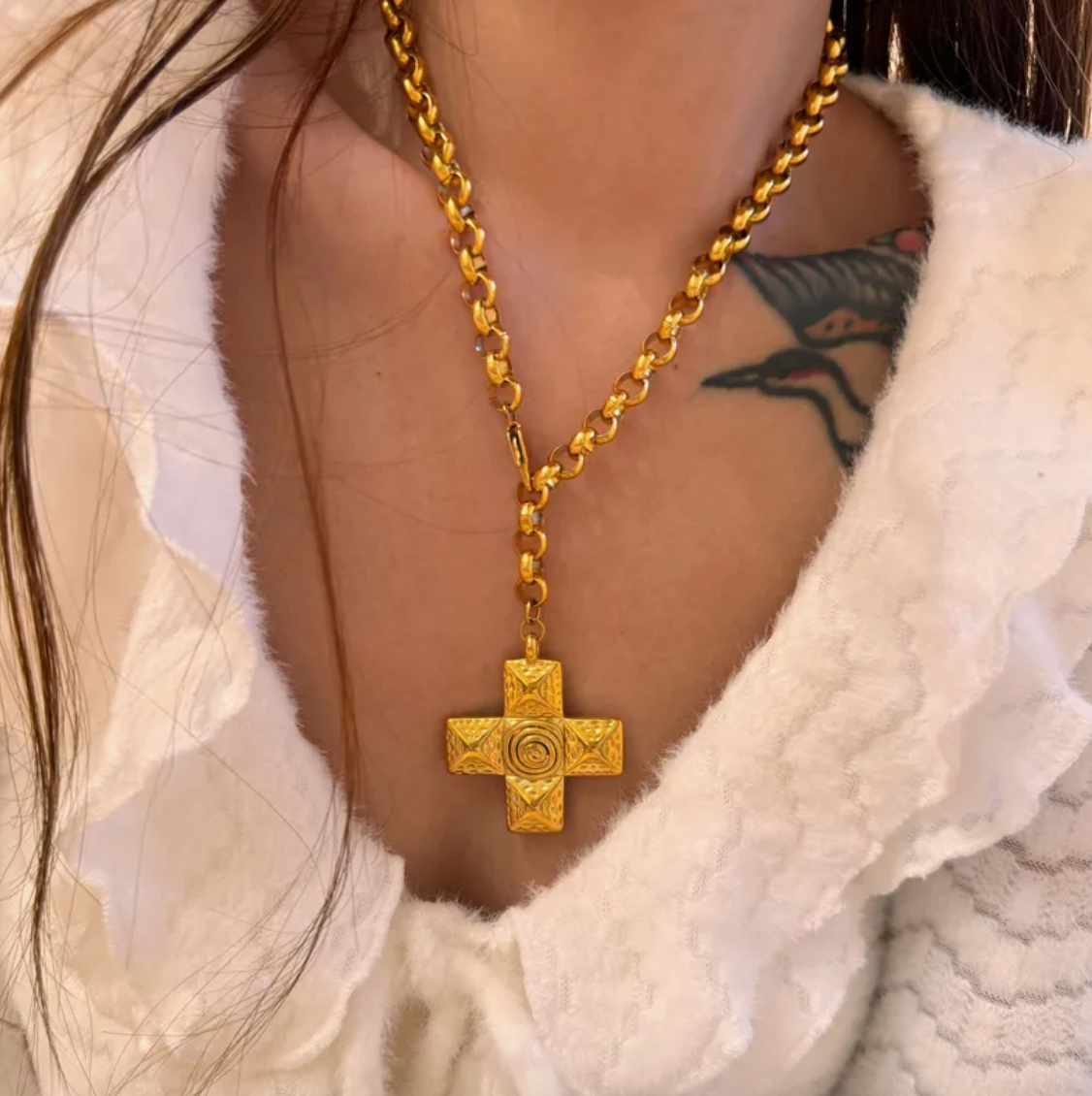 18k gold-plated stainless steel