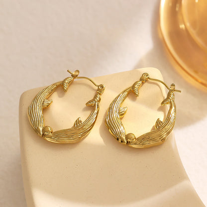Golden Laurel Hoops ✨