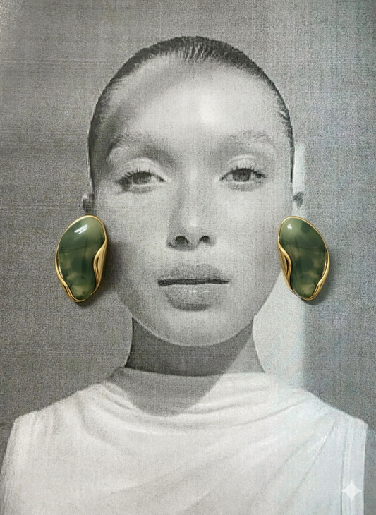 Marble Drop Earring