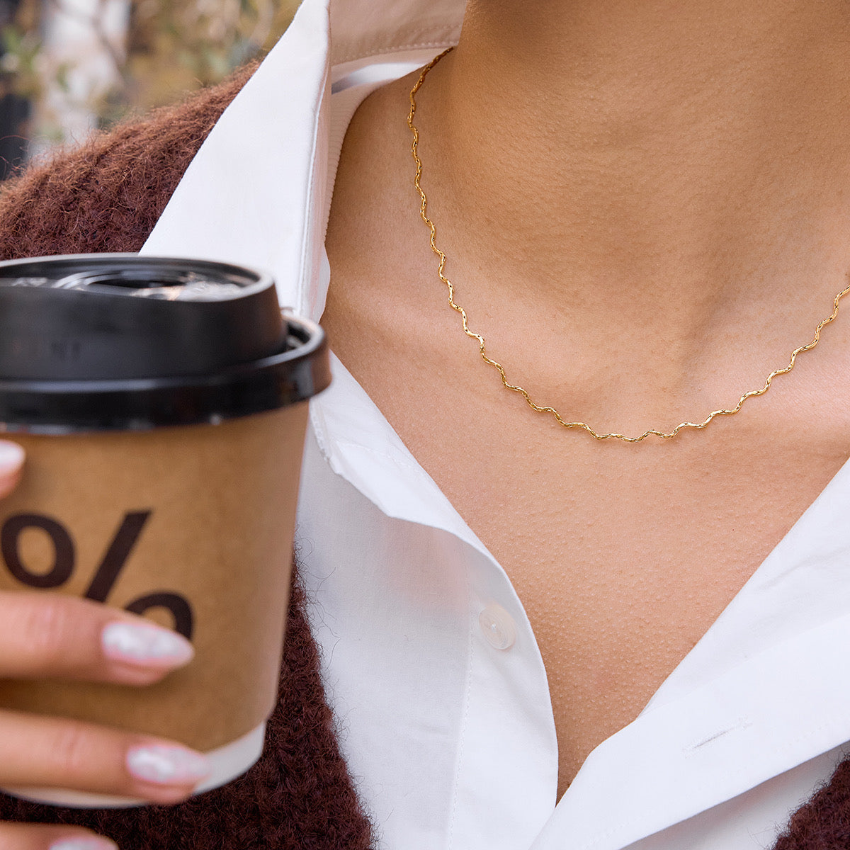 Wave Chain Necklace
