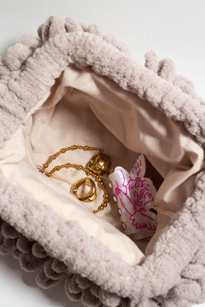 Greige Puffy Bag