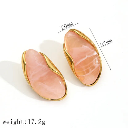 Marble Drop Earring