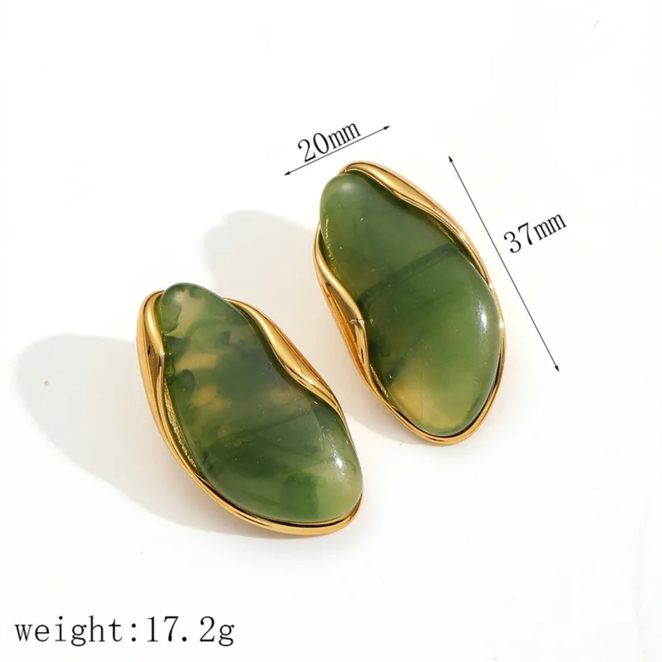 Marble Drop Earring