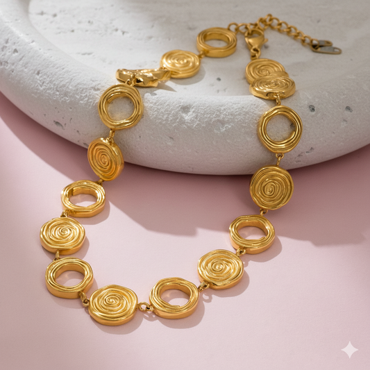 Golden Spiral Necklace