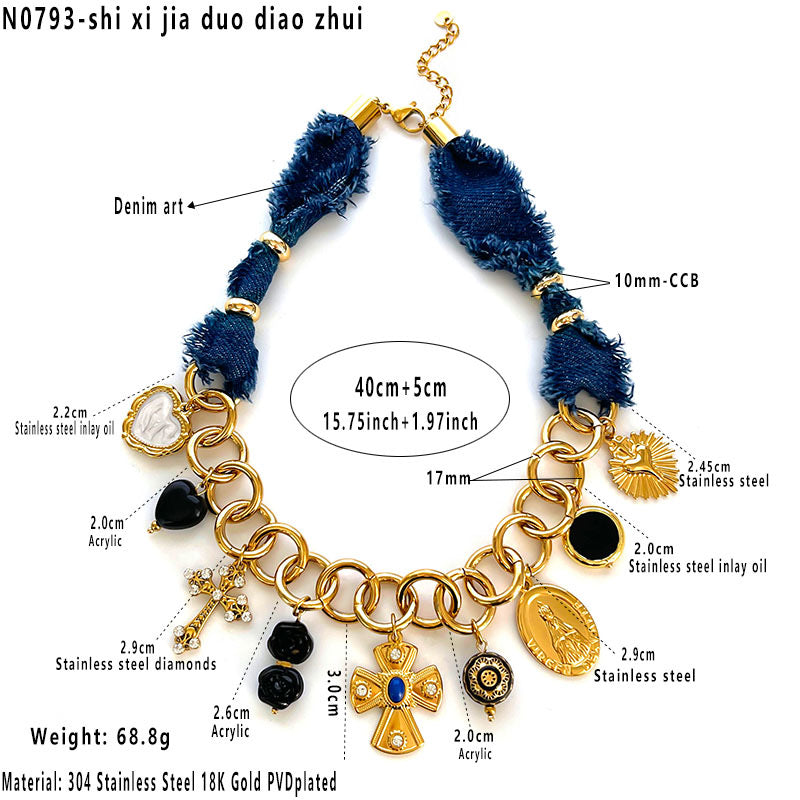 Aegean Coin Charm Necklace