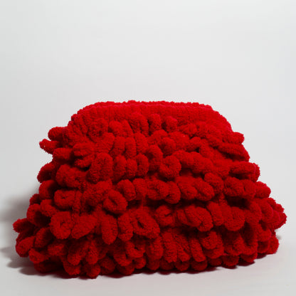 Crimson Red Puffy Bag