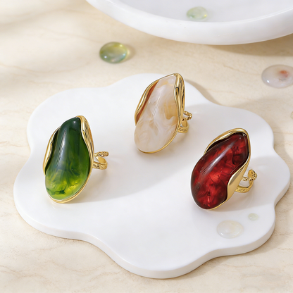 Sculptural Stone Ring