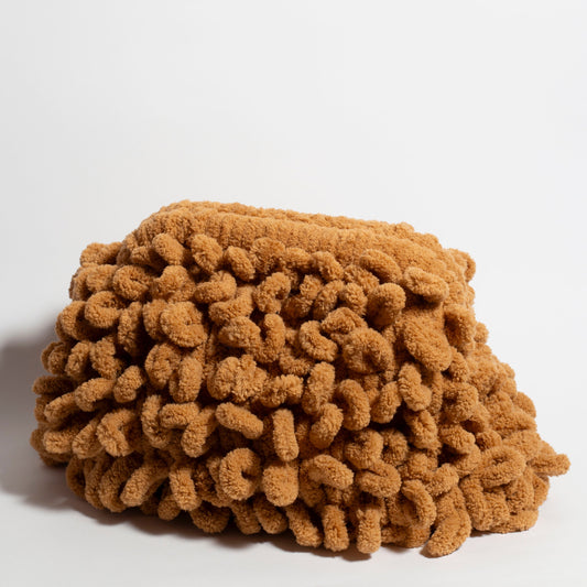 Camel Brown Puffy Bag