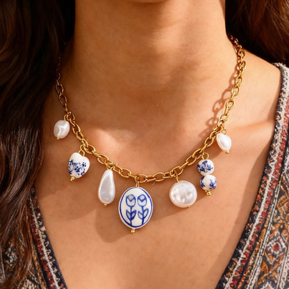 Santorini Charm Necklace
