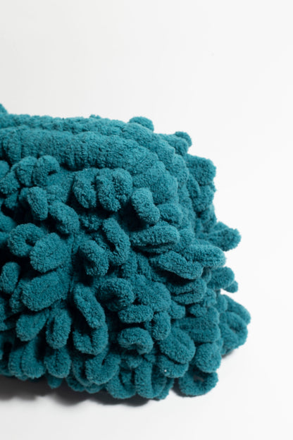Petrol Blue Puffy Bag