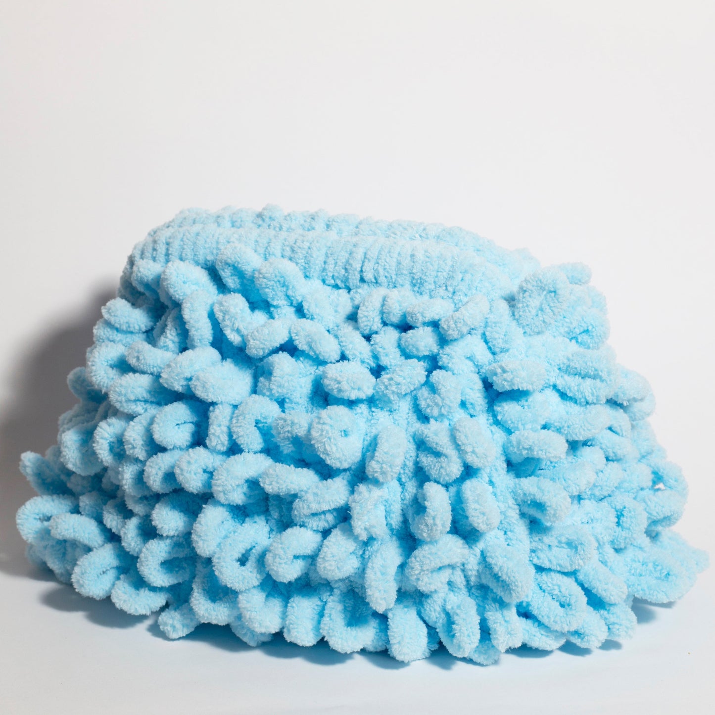 Ice Blue Puffy Bag