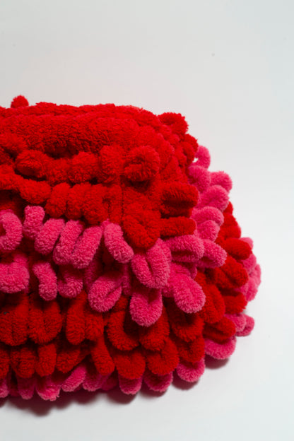 Raspberry Pink Puffy Bag