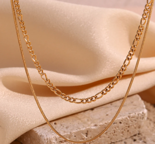 Minimalist Double Chain Necklace