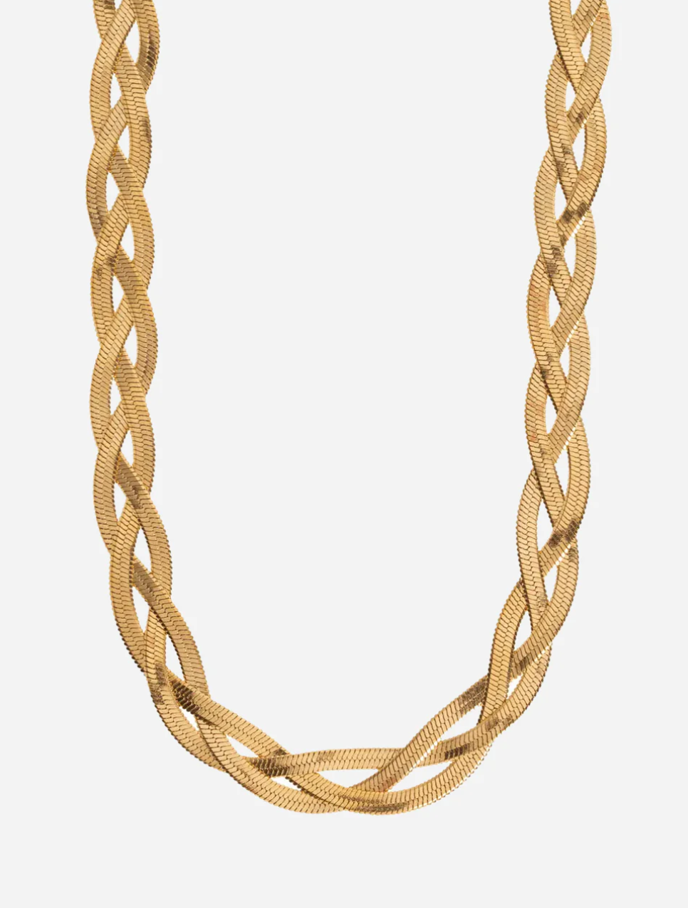 Triple Design Snake Chain Necklace