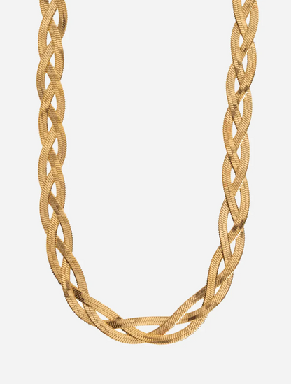 Triple Design Snake Chain Necklace