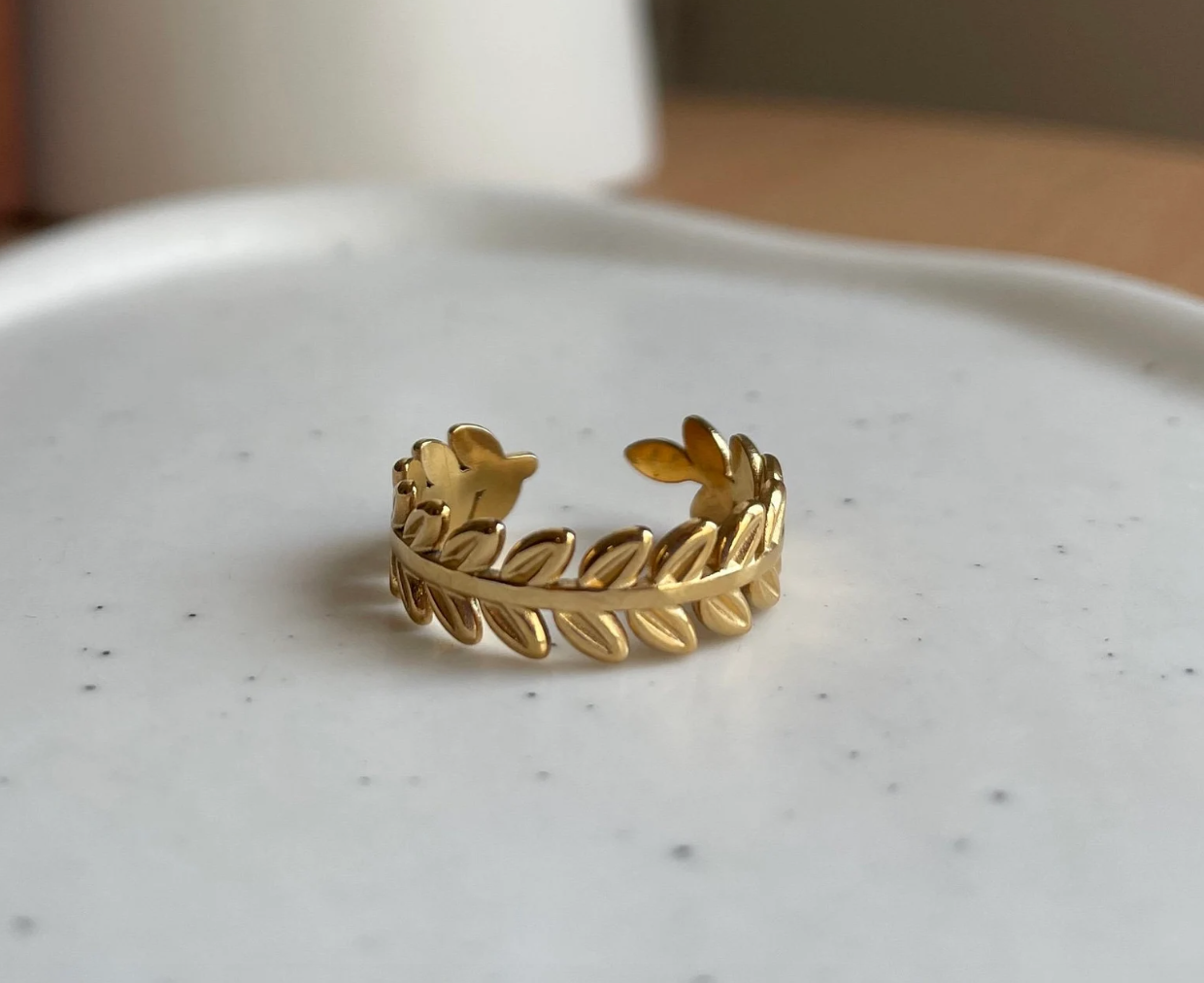 Greek Crown Adjustable Ring