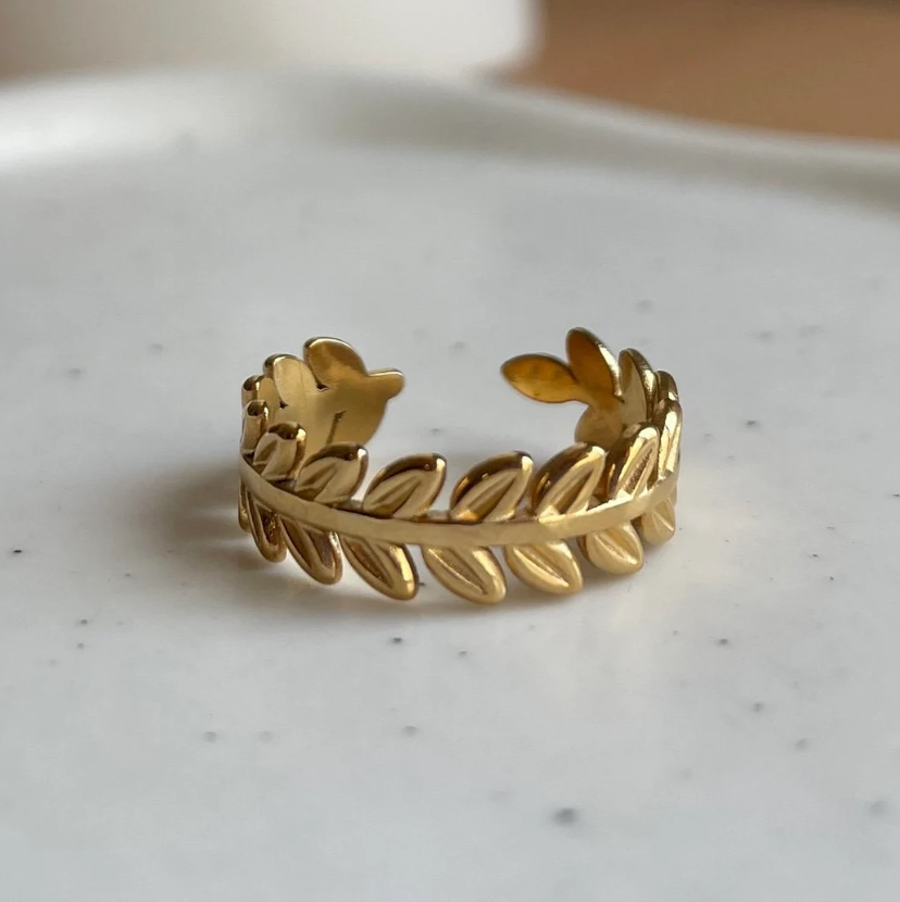 Greek Crown Adjustable Ring