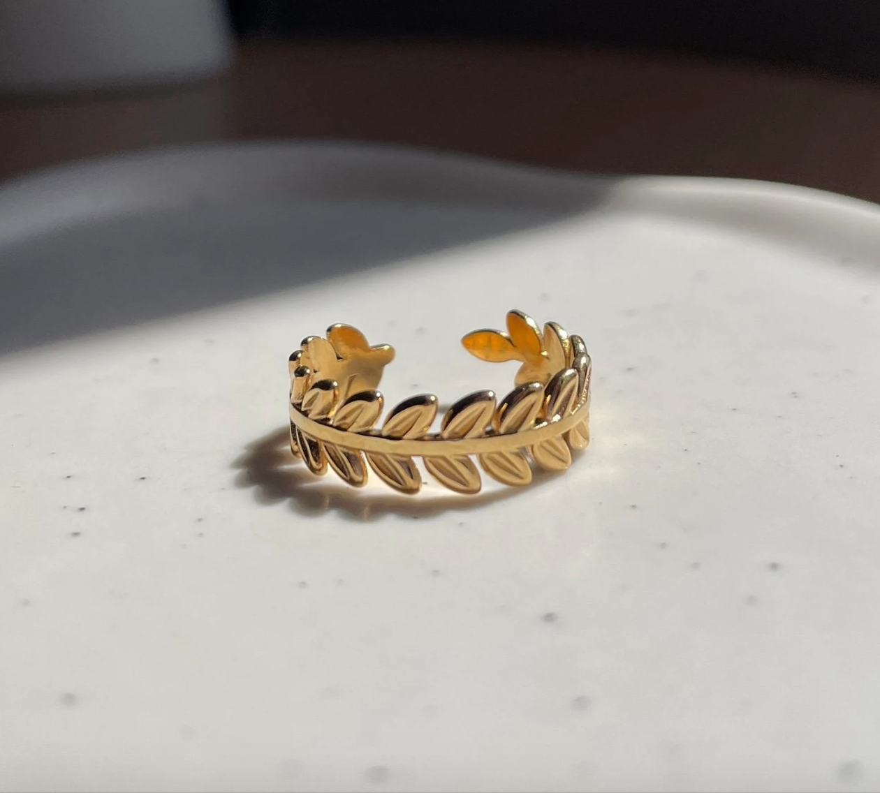 Greek Crown Adjustable Ring