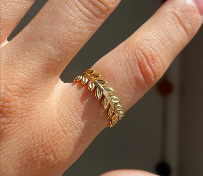 Greek Crown Adjustable Ring