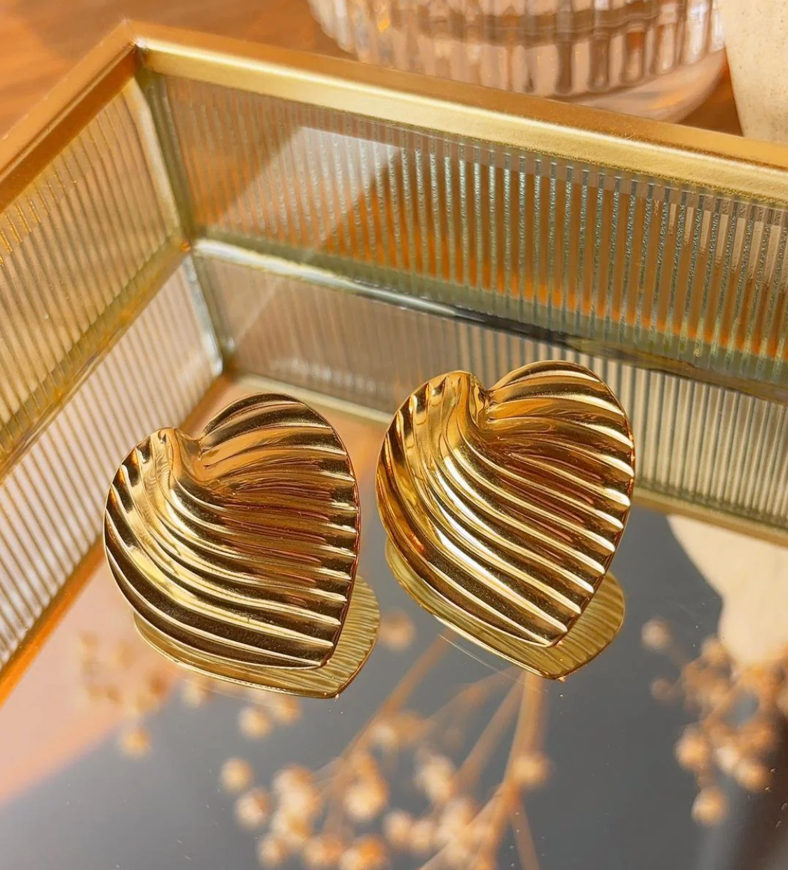 Heart Design Earring
