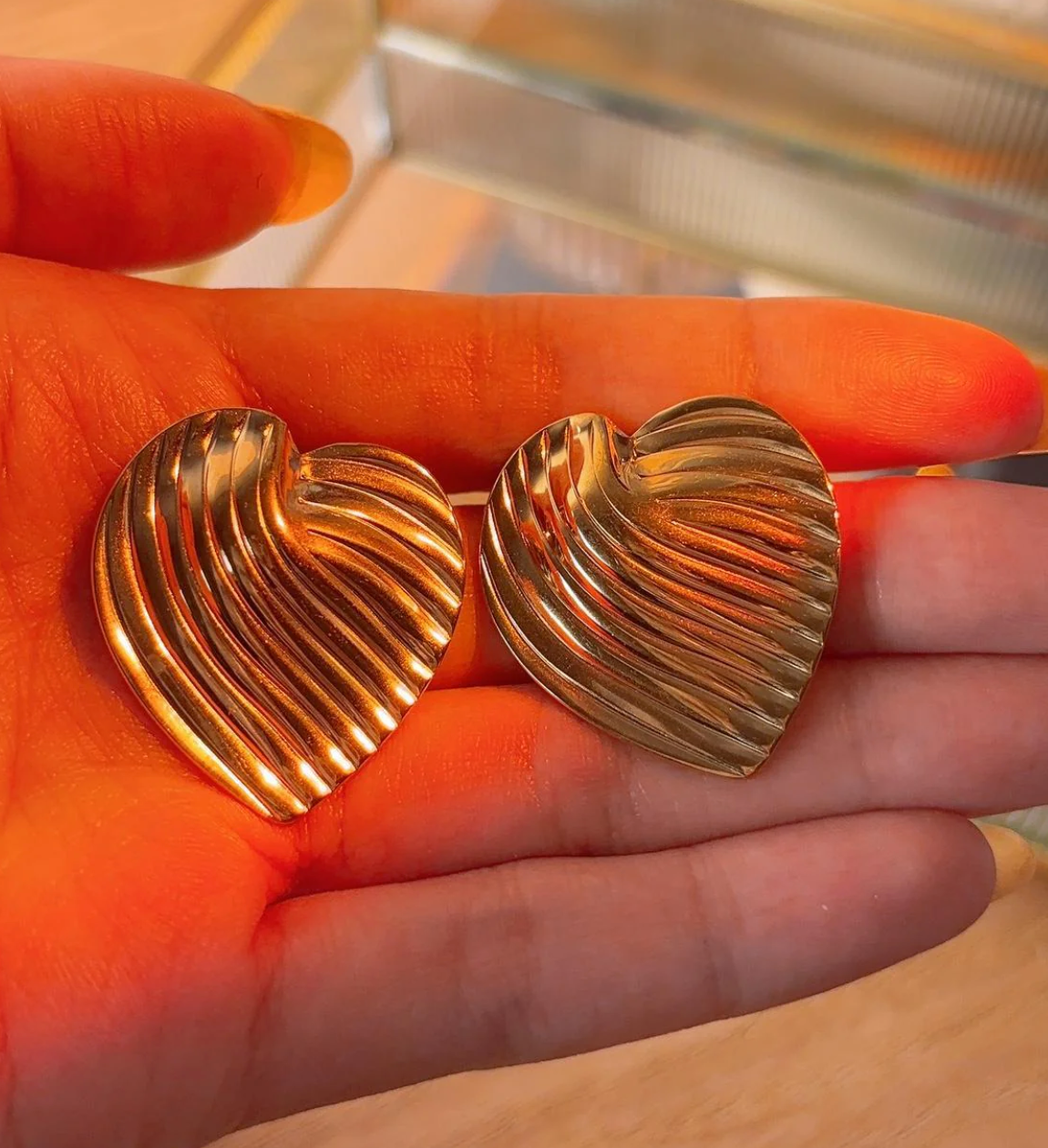 Heart Design Earring