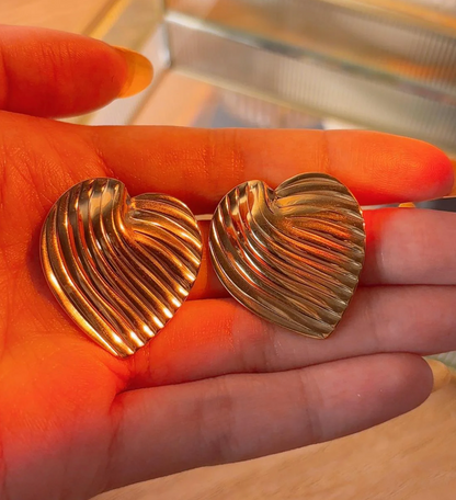 Heart Design Earring