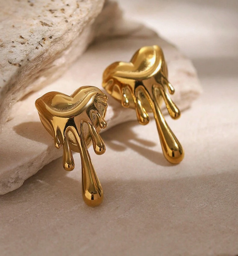 Melting Heart Earring