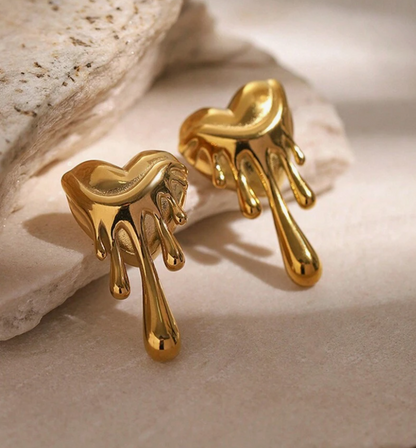 Melting Heart Earring