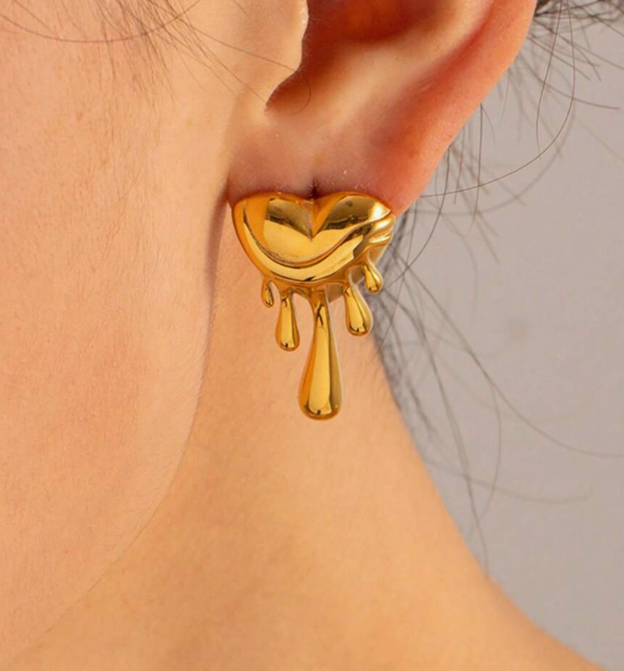 Melting Heart Earring