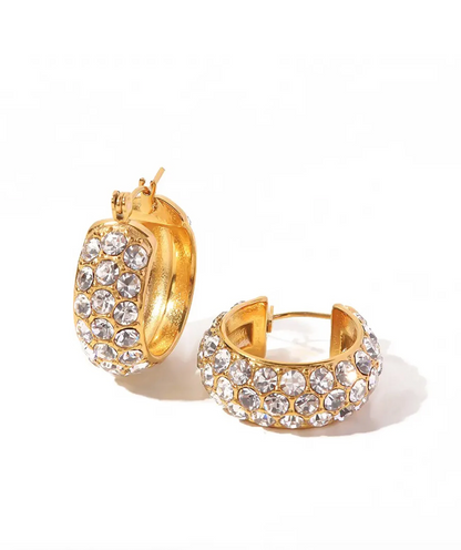 Diamond Thick Earring