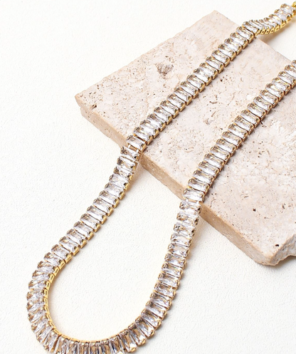 Swarovski Crystal Baguette Necklace