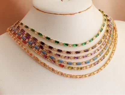 Colourful Crystal Adjustable Necklace