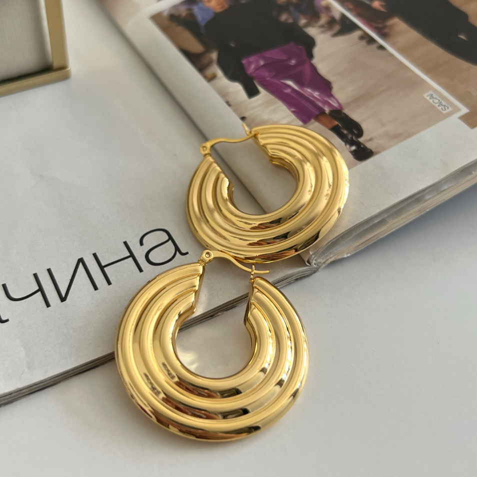 Tidal Hoops Earring