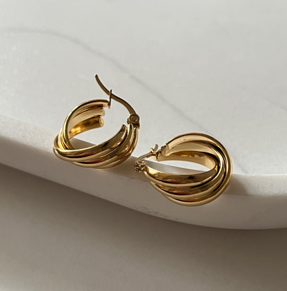 Line Design Earring