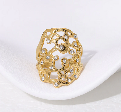 Stone Patterned Ring