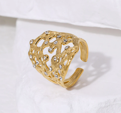 Stone Patterned Ring