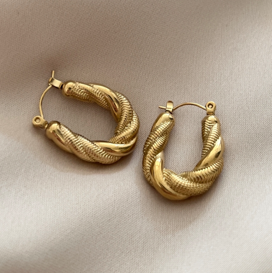 Rope Spiral Earring