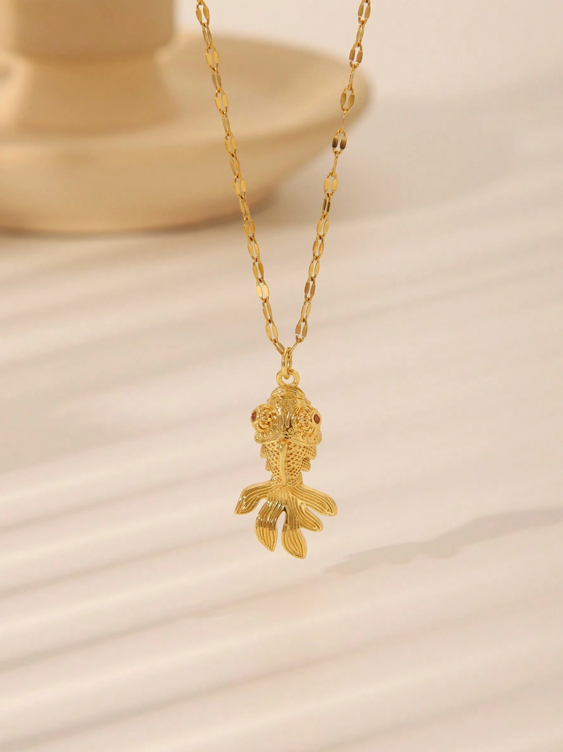 Gold Fish Necklace