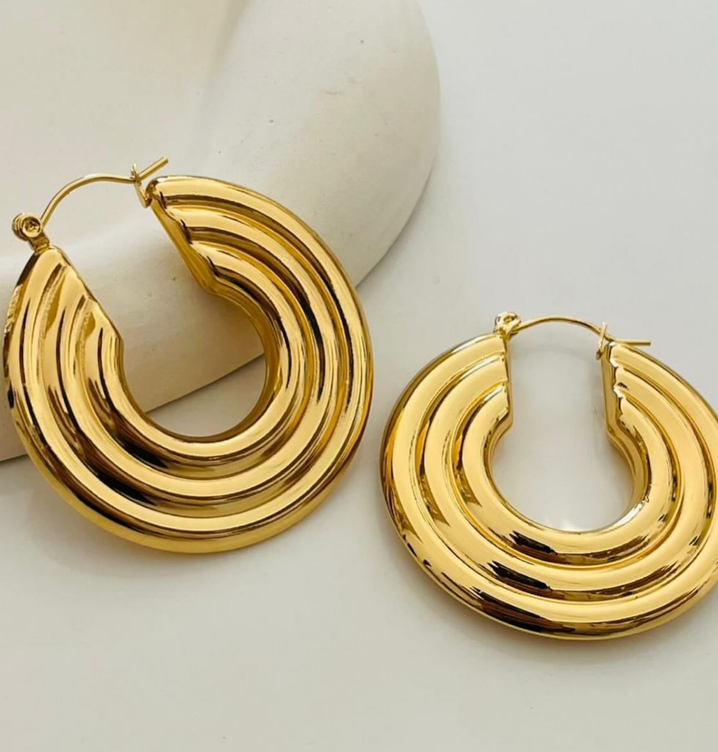 Tidal Hoops Earring