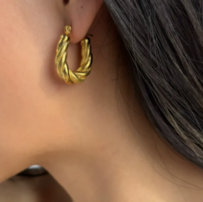 Rope Spiral Earring