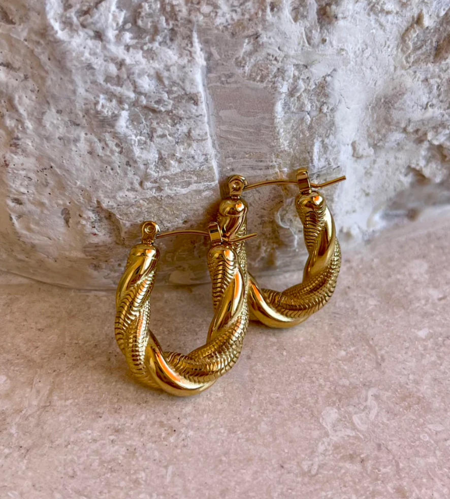 Rope Spiral Earring