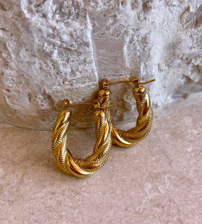 Rope Spiral Earring