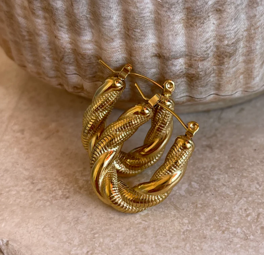 Rope Spiral Earring