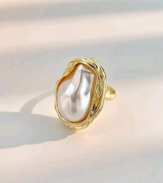 Pearl Adjustable Ring