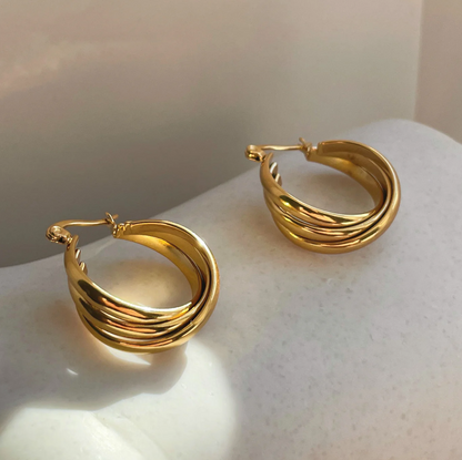 Line Design Earring