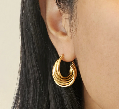 Line Design Earring