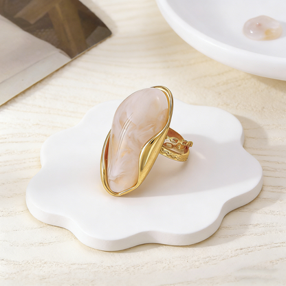 Sculptural Stone Ring